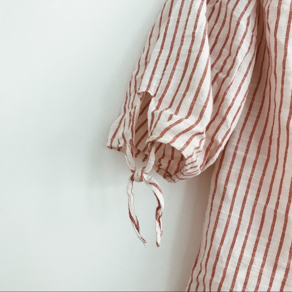 MADEWELL cold shoulder red stripe top - Picture 4 of 6